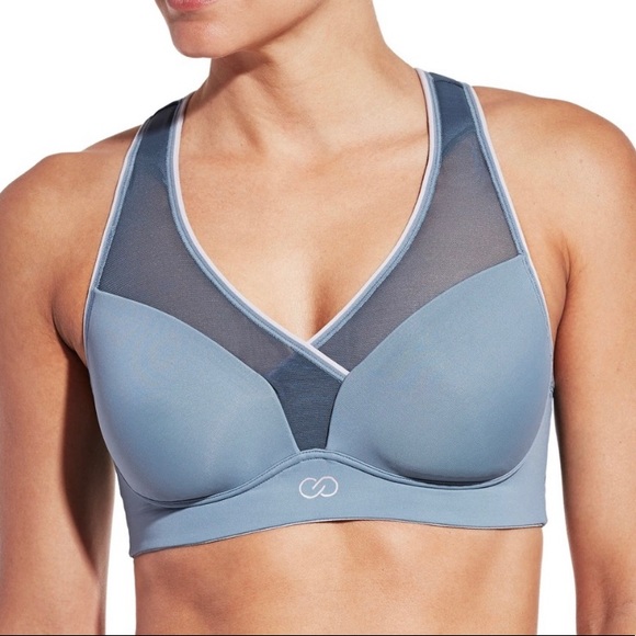 CALIA by Carrie Underwood Other - Calia | Gray Inner Power Cross Front Mesh Bra 36D
